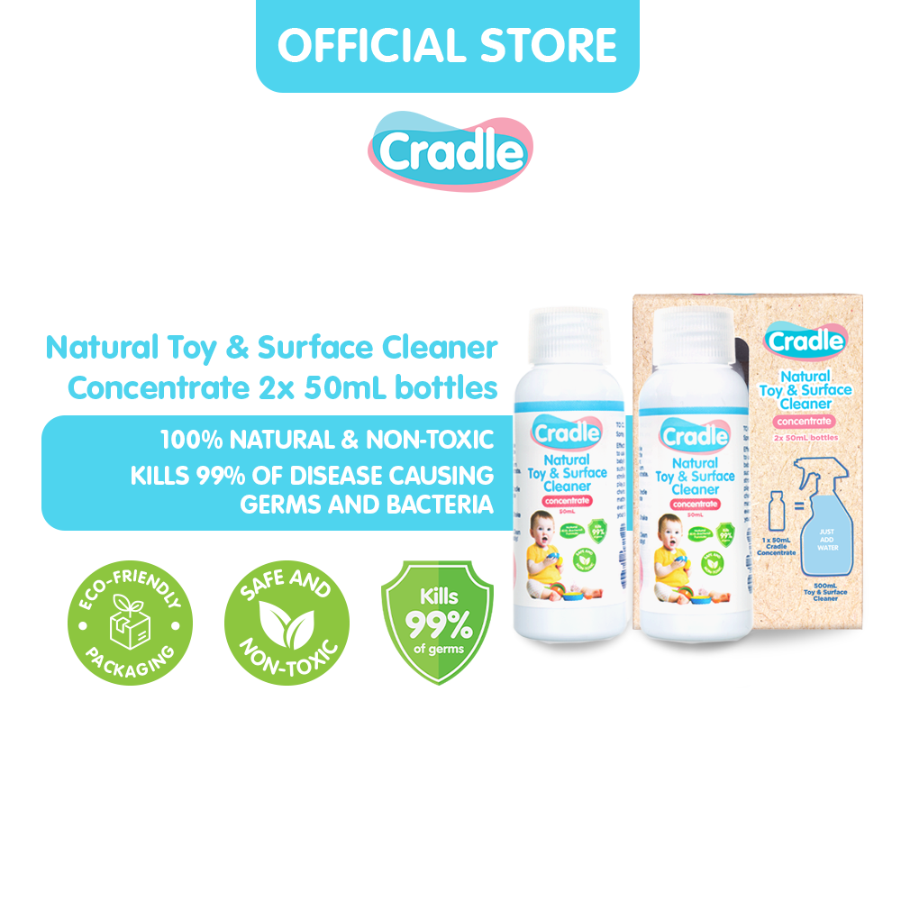 Cradle Natural Toy & Surface Cleaner Concentrate 2 x 50mL bottles